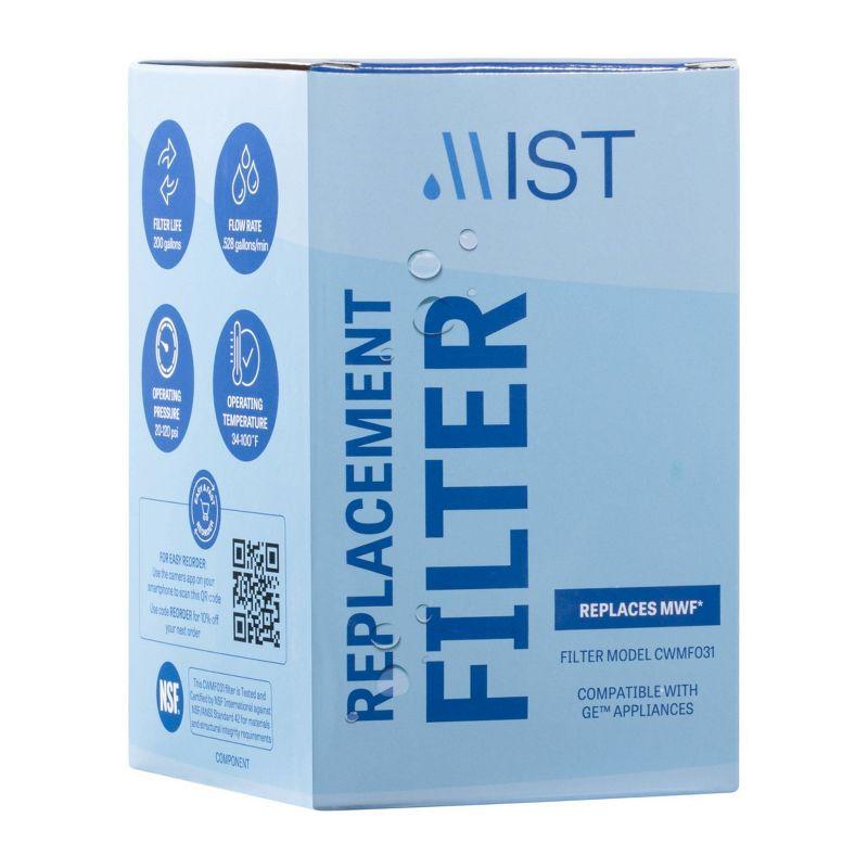 Mist MWF Replacement Refrigerator Water Filter Compatible with GE: MWF, MWFP, GWF, GWFA