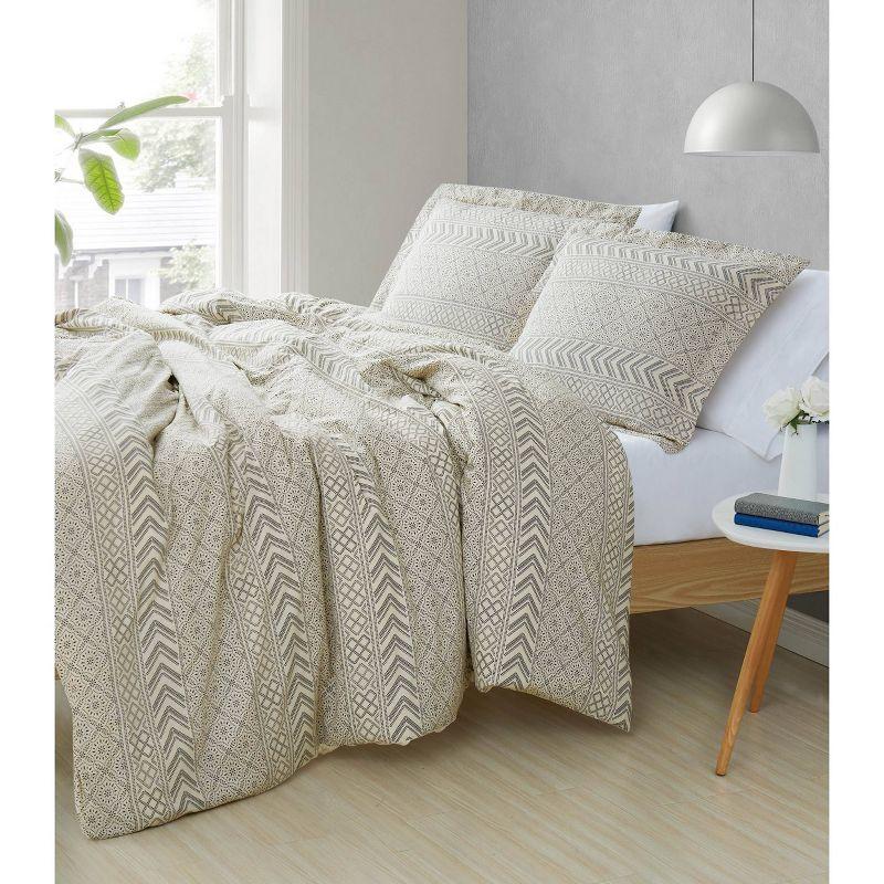 Brooklyn Loom Brooklyn Loom Chase Cotton Blend Geometric Shapes Comforter Set