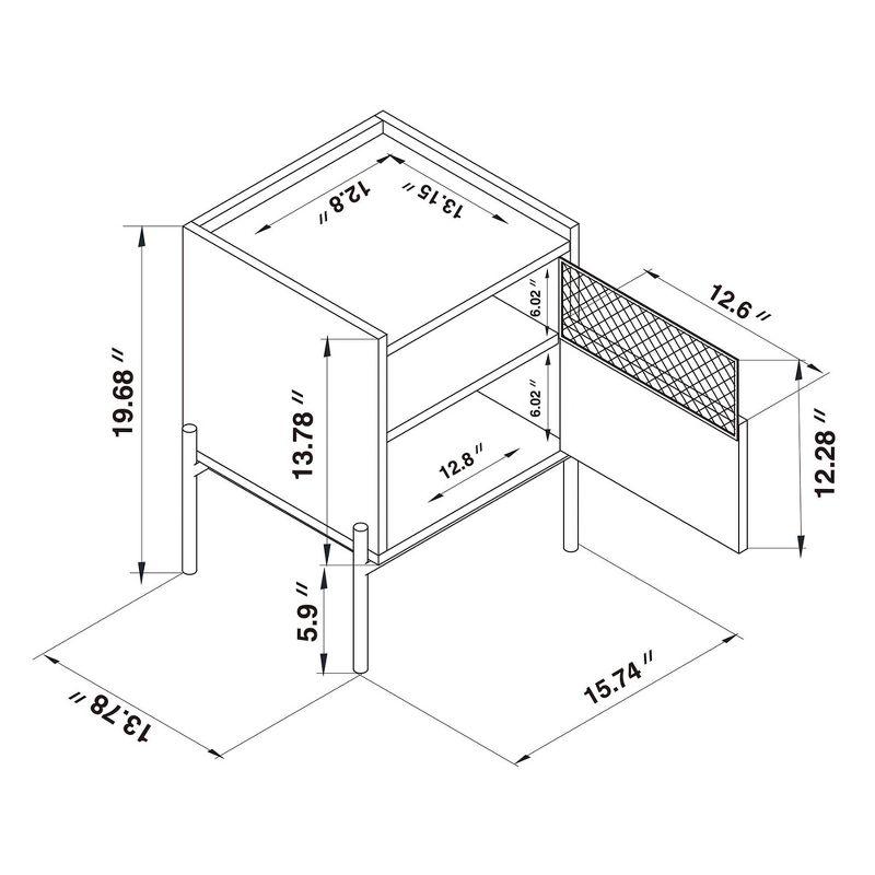 Latitude Run® Tasman End Table with Storage