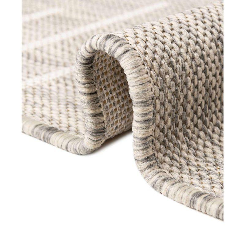 Unique Loom Outdoor Modern Tambor Lines Woven Area Rug