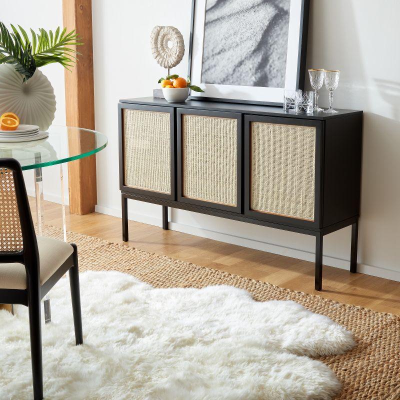 Zadie 2 Shelf Rattan Sideboard - Safavieh