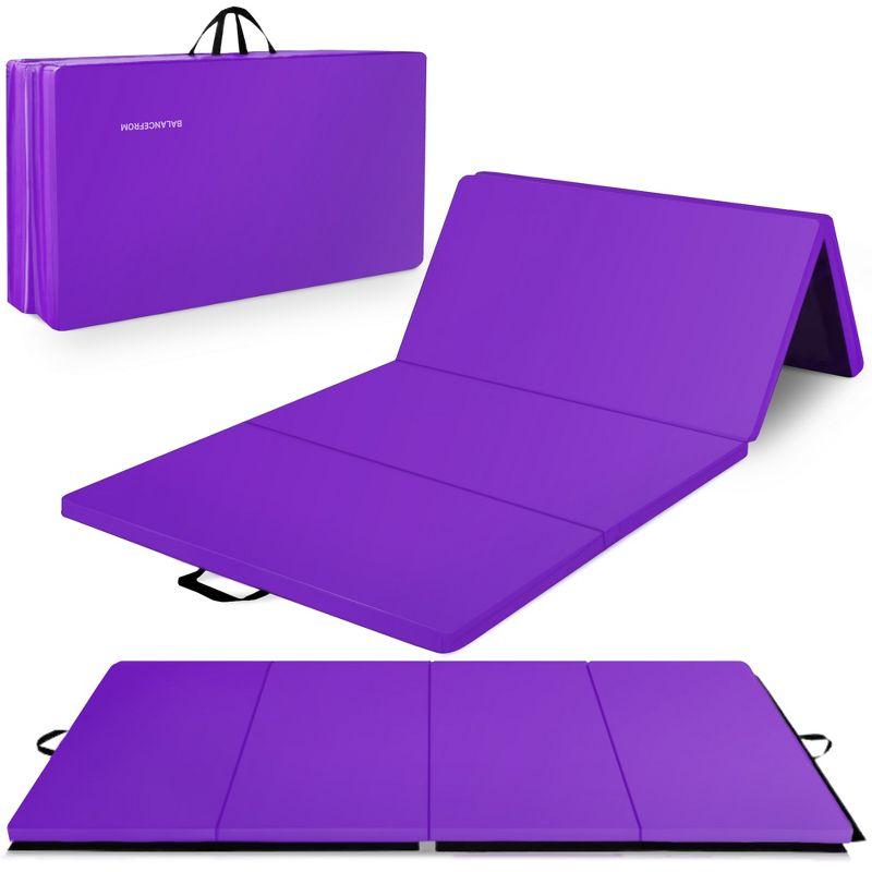 BalanceFrom Fitness BalanceFrom Fitness All Purpose Folding Gymnastics Gym Exercise Mat for Yoga, Aerobics, Pilates, and Martial Arts