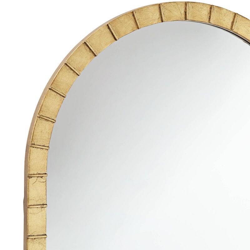 Uttermost Portina Matte Gold 24" x 48" Arched Wall Mirror