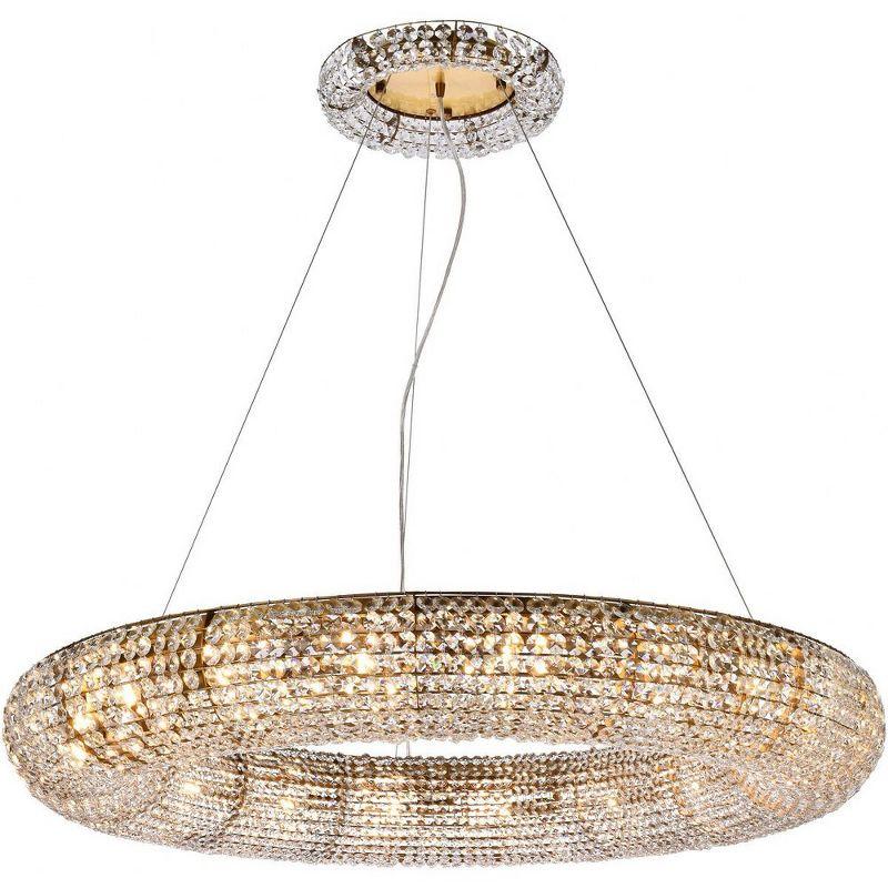 Elegant Lighting Paris 18 - Light Chandelier in  Gold