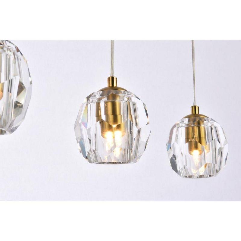 Elegant Lighting Eren 5 lights Gold pendant