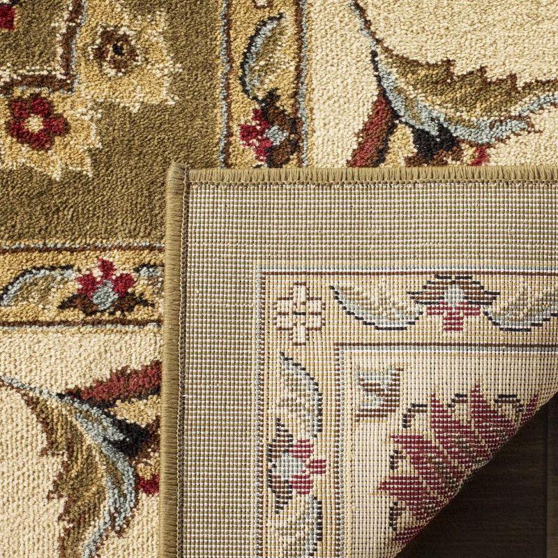 Lyndhurst LNH555 Power Loomed Area Rug - Green/Ivory - 4'x6' - Safavieh