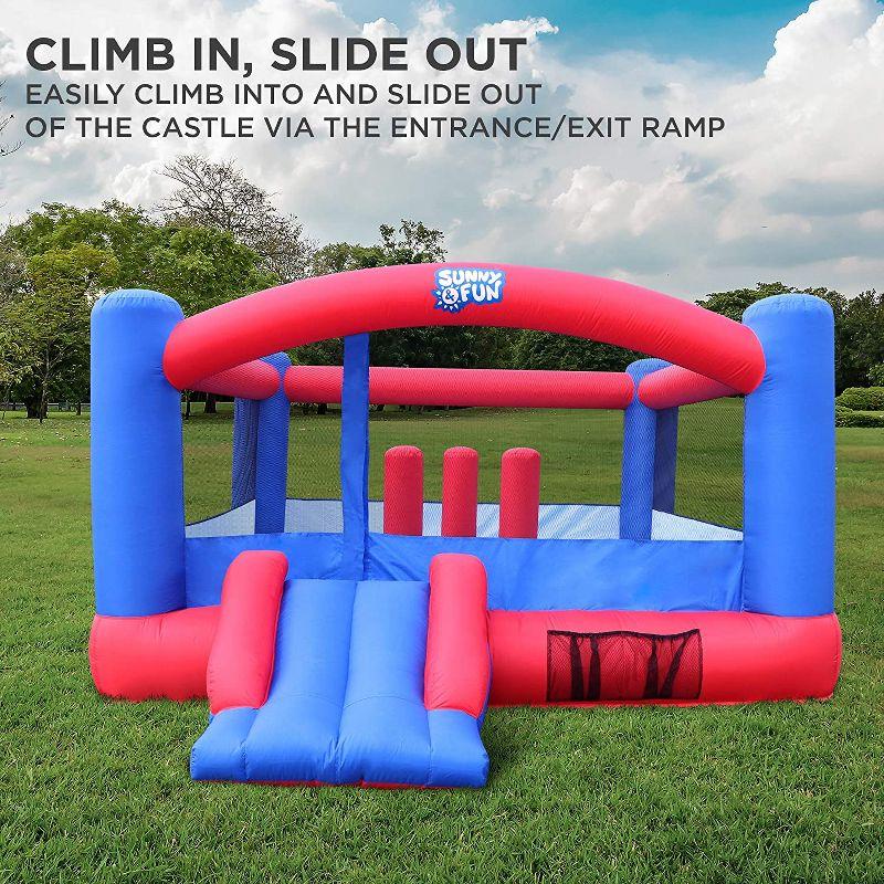 Sunny & Fun Inflatable Bounce House, Blue Bouncy Jump Castle