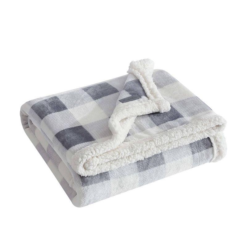 Eddie Bauer Eddie Bauer Printed Plush Fleece/Sherpa Throw Blankets
