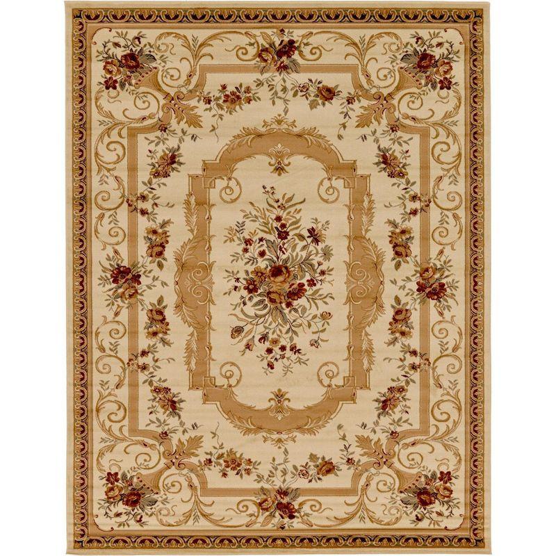 Unique Loom Versailles Collection Area Rug - Henry (10'  x 13' 1" Rectangle Cream/Green)