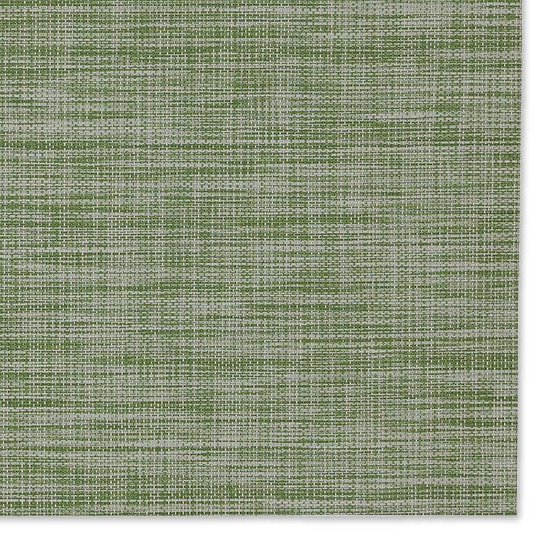 DII PVC Tweed Placemat Set 6 Piece, Fig Green, 13x17.25"