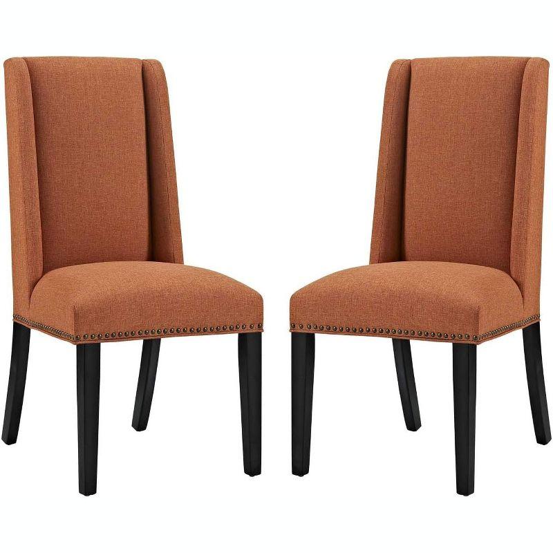 Baron Fabric Upholstered Dining Chairs (Set of 2) by Modway