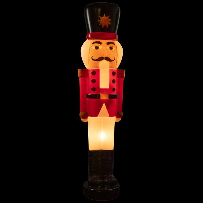 Northlight Lighted Blow Mold Nutcracker Soldier Outdoor Christmas Decoration - 59"