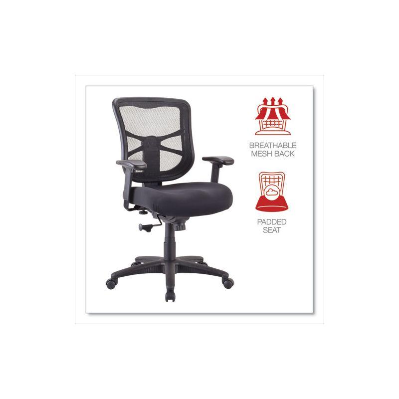 Alera Alera Elusion Series Mesh Mid-Back Swivel/Tilt Chair, Supports Up to 275 lb, 17.9" to 21.8" Seat Height, Black