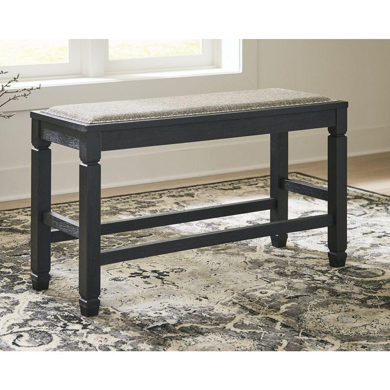Signature Design by Ashley Casual Tyler Creek Counter Height Dining Bench  Antique Black