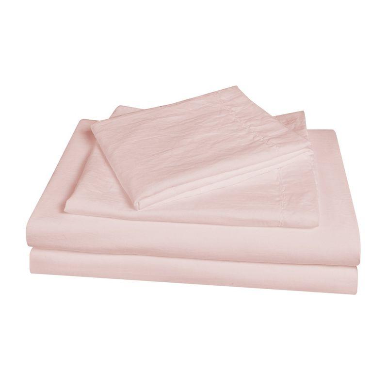 Swift Home Super Soft Crinkle Washed Microfiber Duvet Cover Set