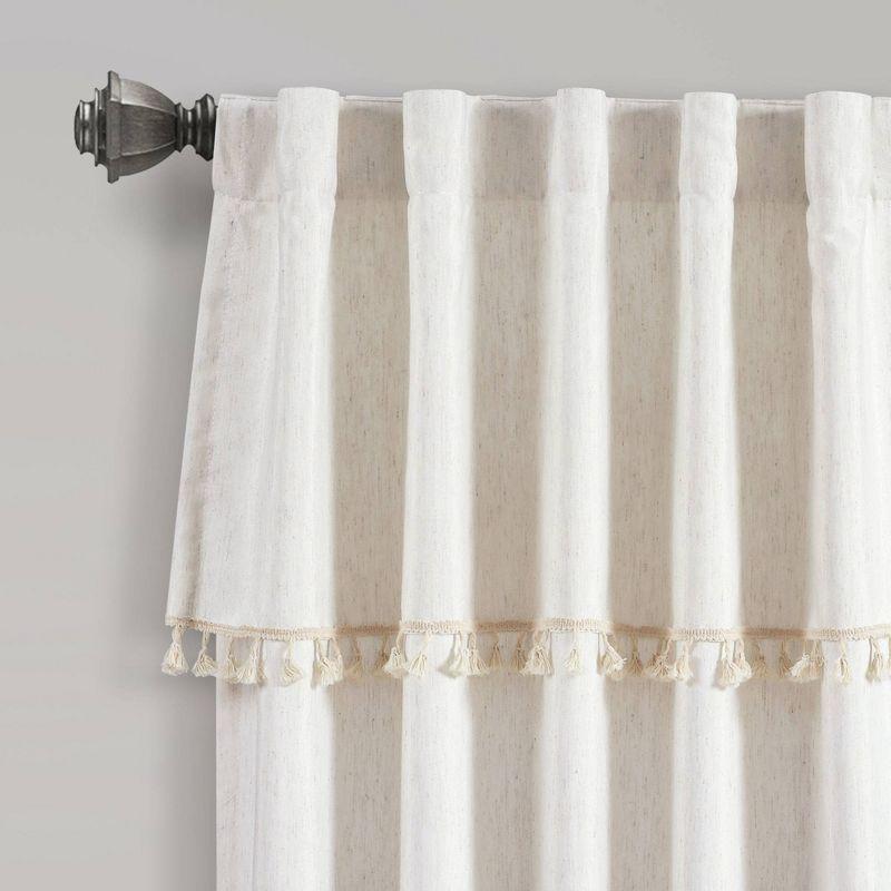 Lush Decor Solid Semi-Sheer Rod Pocket Curtain Panels (Set of 2)