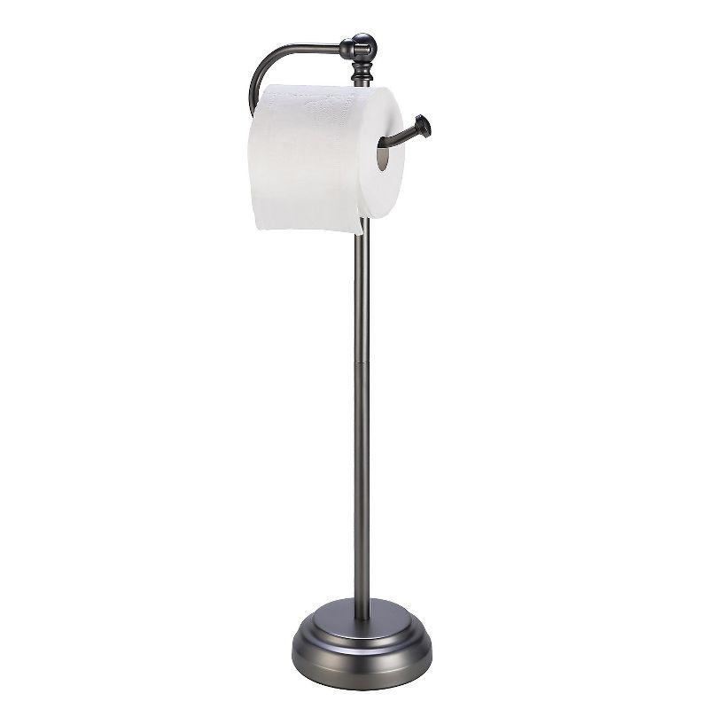 Bathroom Free Standing Toilet Paper Roll Holder Stand