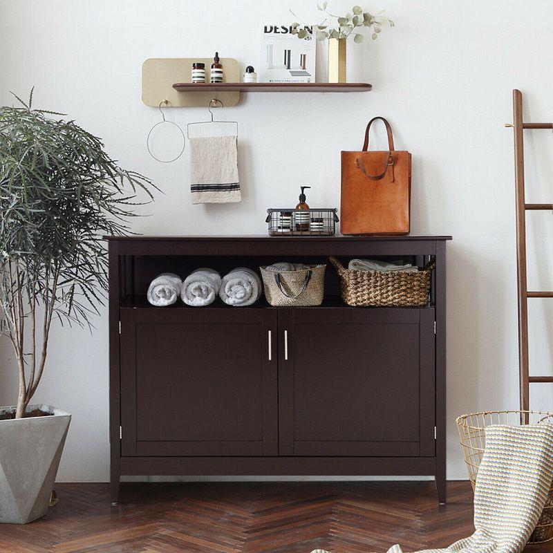 Brown 48" Modern Wood Kitchen Storage Sideboard