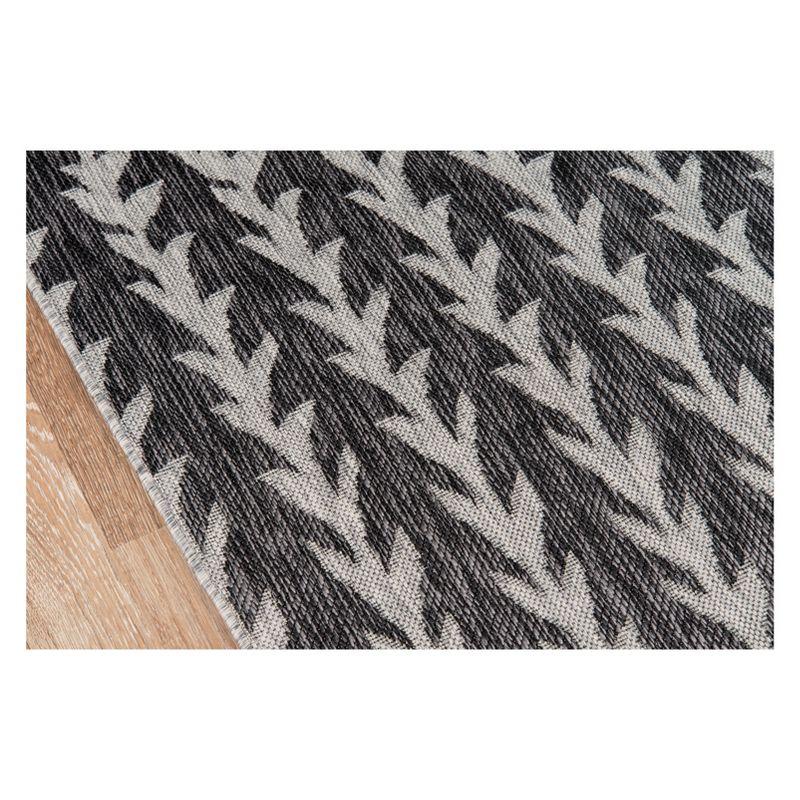 Amalfi Striped Charcoal Indoor / Outdoor Area Rug