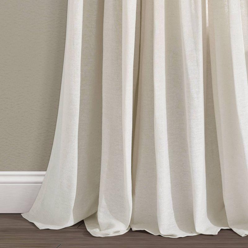 Lush Decor Beckham Window Semi-Sheer Rod Pocket Single Curtain Panel