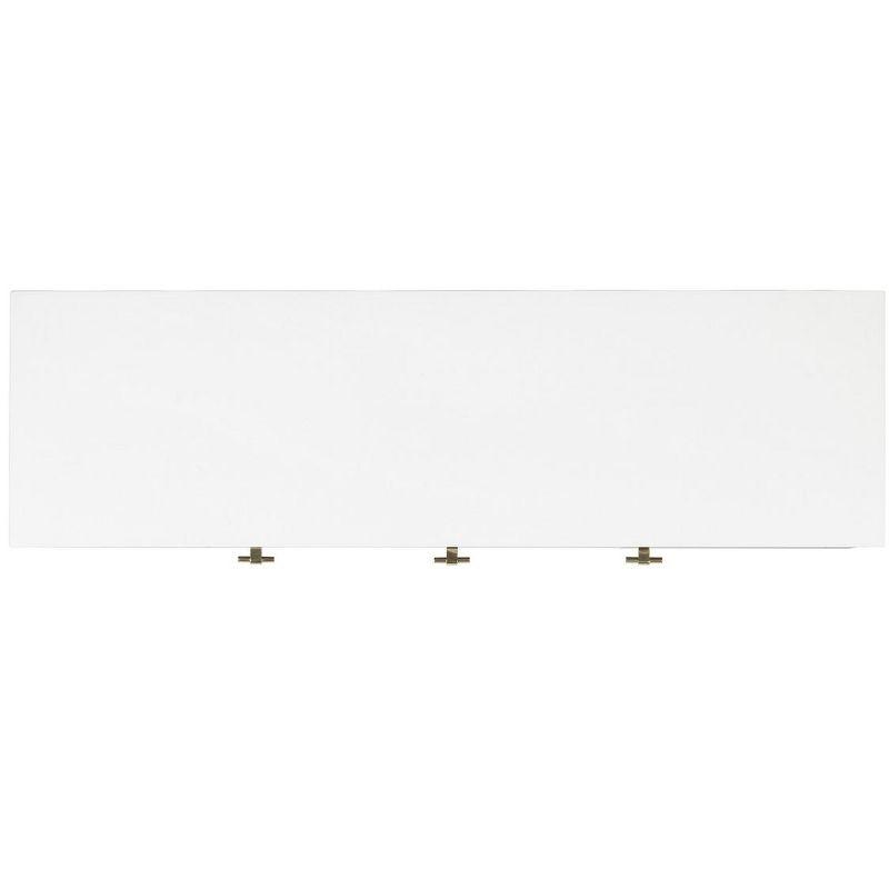 Genevieve Media Stand - Walnut/White - Safavieh.