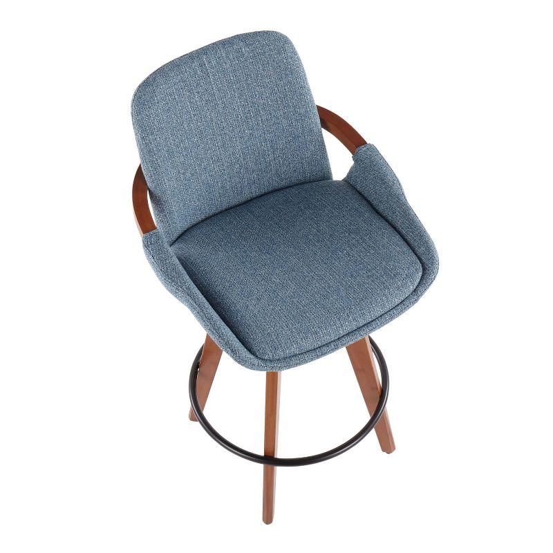 George Oliver Whitacre 29" Fabric Swivel Stool