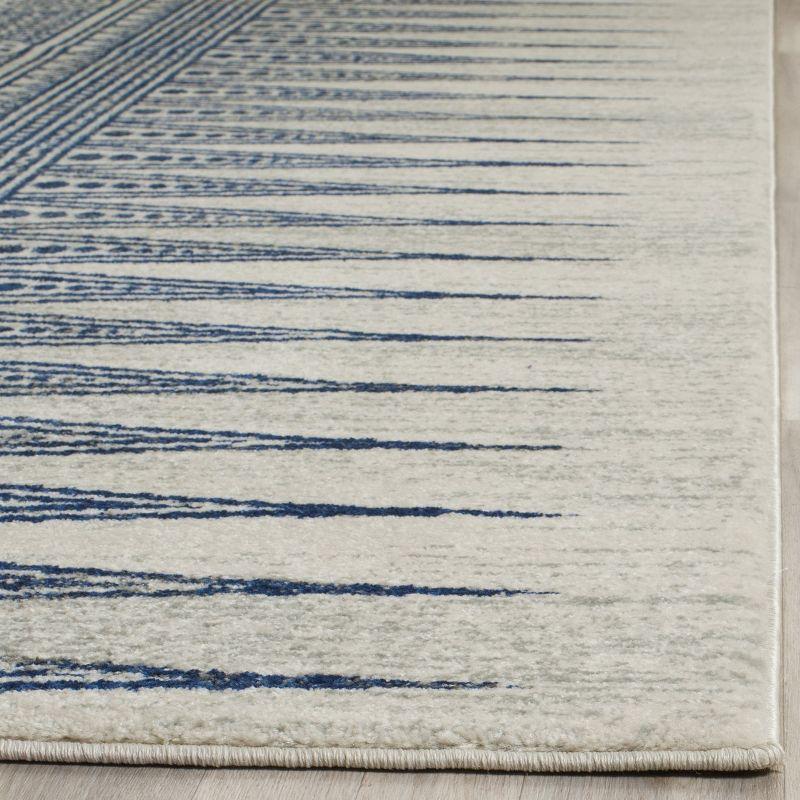 Evoke EVK226 Power Loomed Area Rug - Ivory/Blue - 5'3"x7'6" - Safavieh.