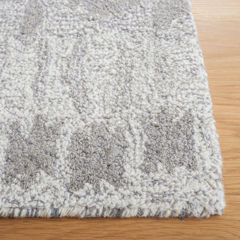 Ikat IKT653 Hand Tufted Runner Rug - Grey/Ivory - 2'3"x8' - Safavieh.