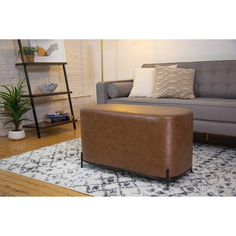 Degen Faux Leather Upholstered Bench