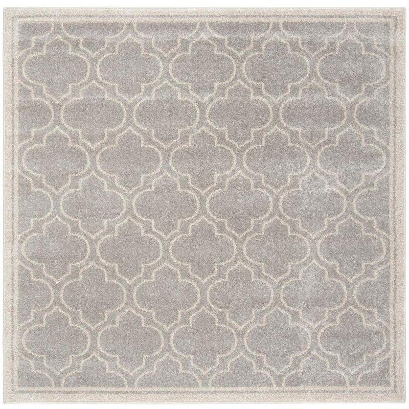 Amherst AMT412 Power Loomed Area Rug - Grey/Light Grey - 9'x9' - Safavieh.