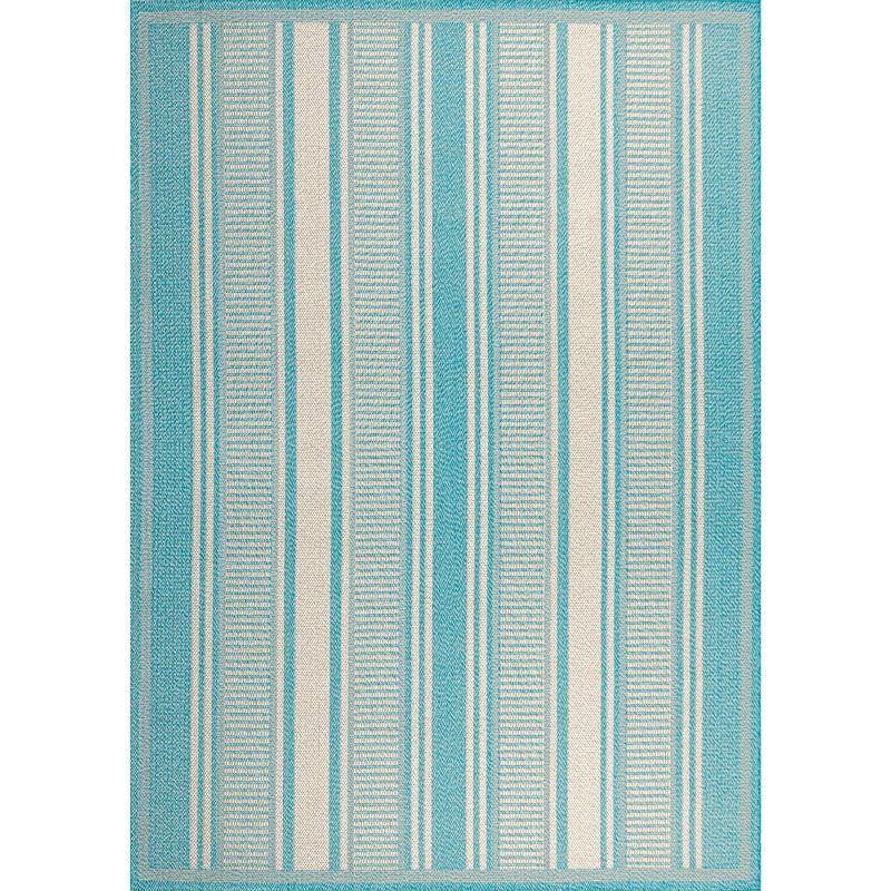 Haynes Modern Double Stripe Indoor/Outdoor Area Rug - JONATHAN Y