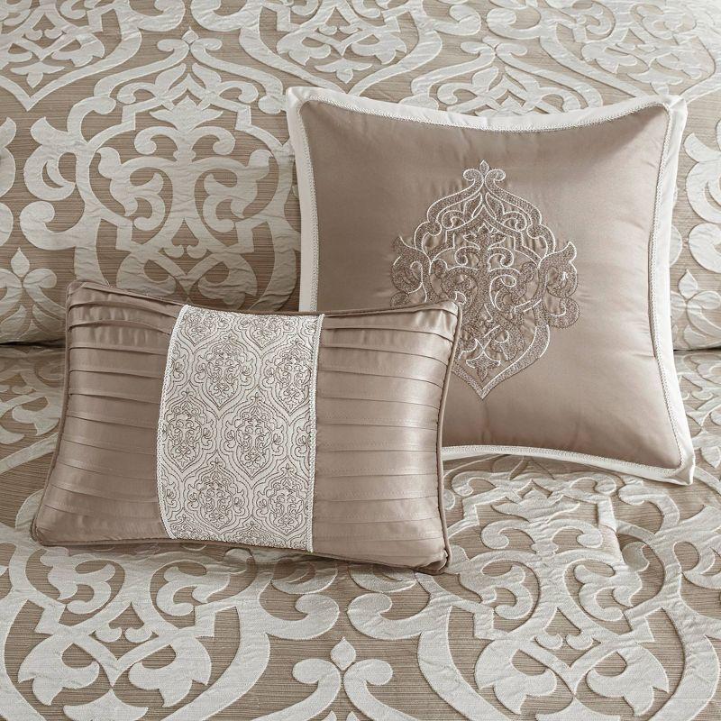 Madison Park Odette Jacquard 8 Piece Comforter Set