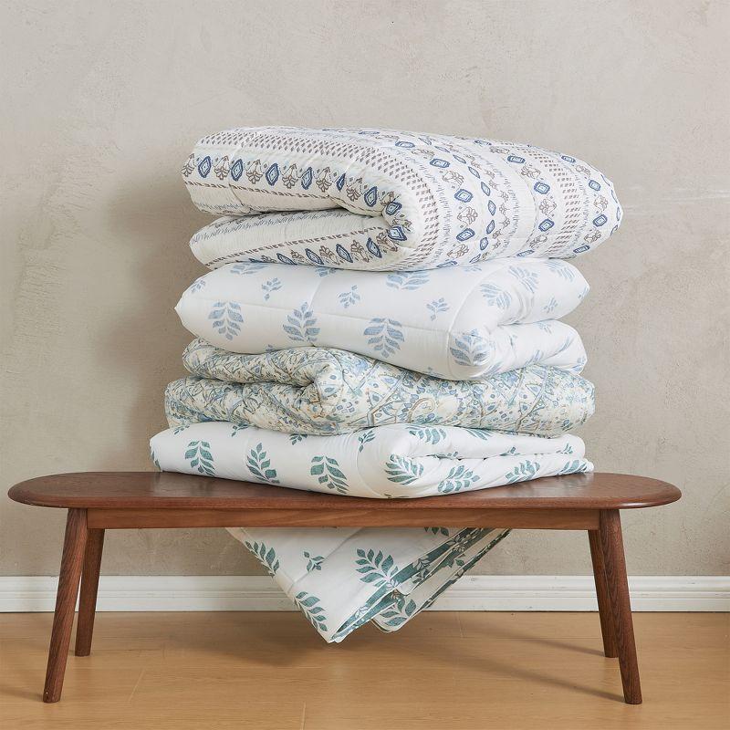 Printed Reversible Comforter and Sham Set - Great Bay Home