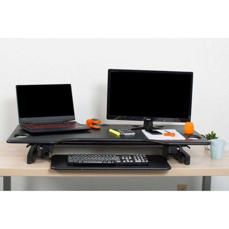 Height Adjustable Sit To Standing Desk Riser - Rocelco