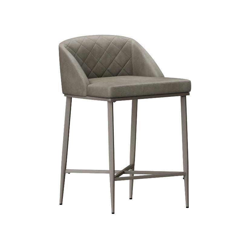 Set of 2 Phoenix Counter Height Barstool with Diamond Stitch Detail - Hillsdale Furniture