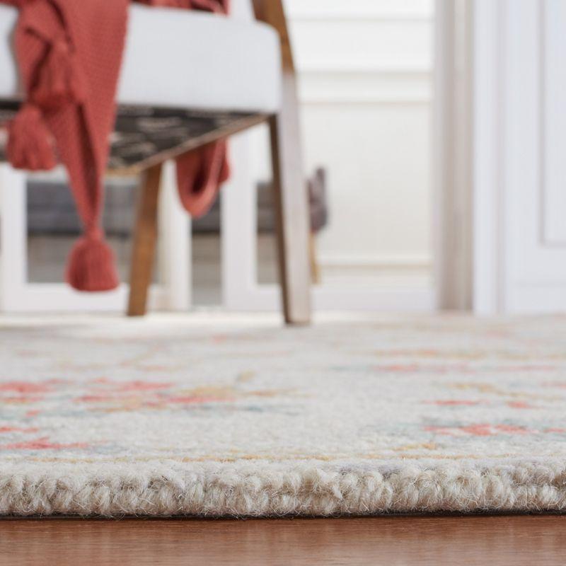 Micro-Loop MLP534 Hand Tufted Runner Rug - Silver/Red - 2'3"x7' - Safavieh.