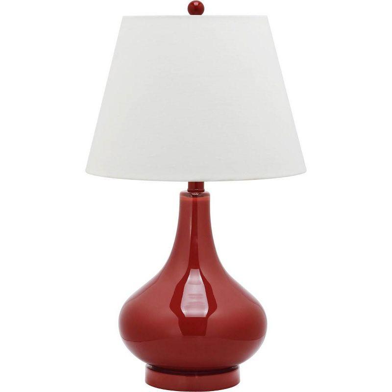 Amy Gourd Table Lamp (Set of 2) - 24 Inch Height - LIT4087 - Red - Safavieh