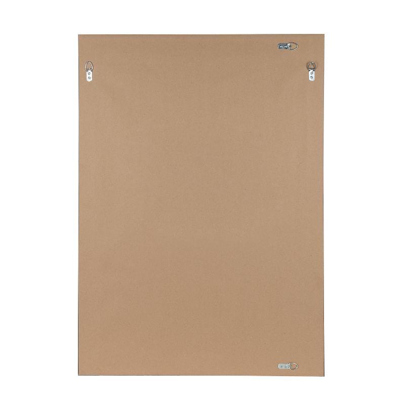 27.5" x 39.5" Bosc Rectangle Wall Mirror White - DesignOvation: Polystyrene Frame, No Assembly Required
