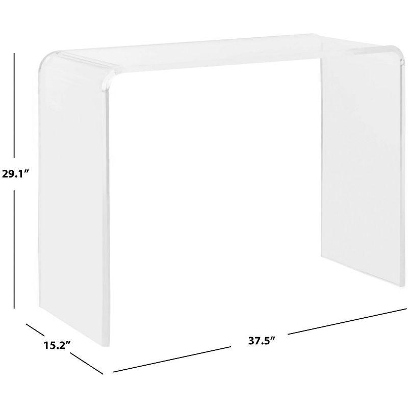 Atka Acrylic Console Table - FOX6016A - Clear - Safavieh Couture