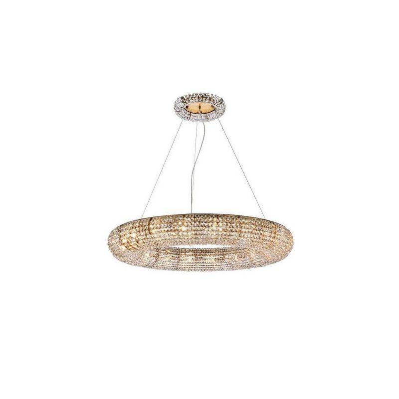 Elegant Lighting Paris 18 - Light Chandelier in  Gold