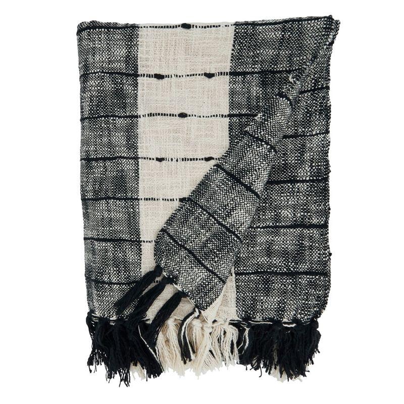 Saro Sevan Collection Hand Woven Throw Blanket