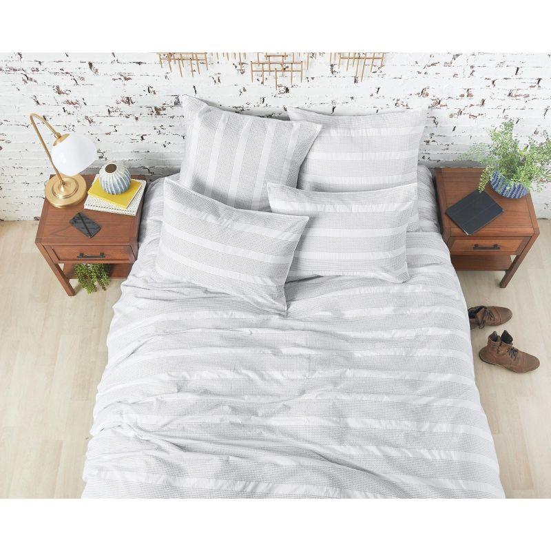 Mason Light Gray Cotton Full/Queen Bedspread Cover