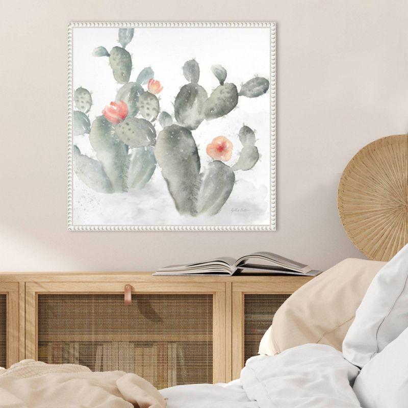 Amanti Art Cactus Garden Gray Blush III by Cynthia Coulter Framed Wall Art Print