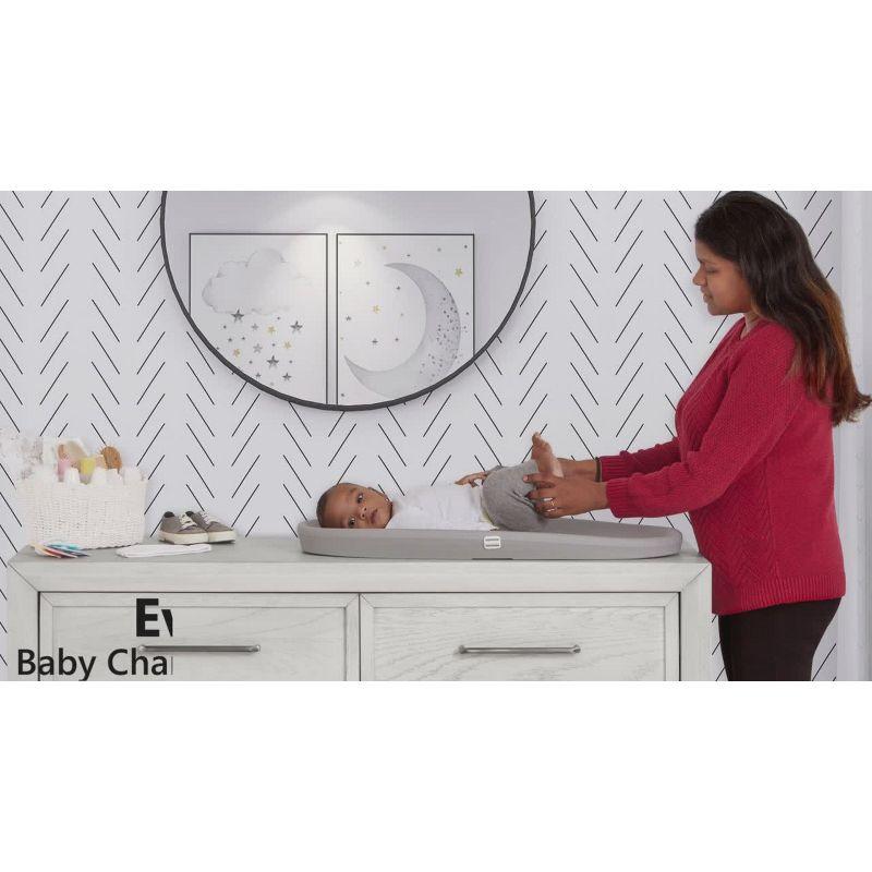 Evolur Eva Baby Changing Pad, Soft, Breathable and  Waterproof, Dark Gray