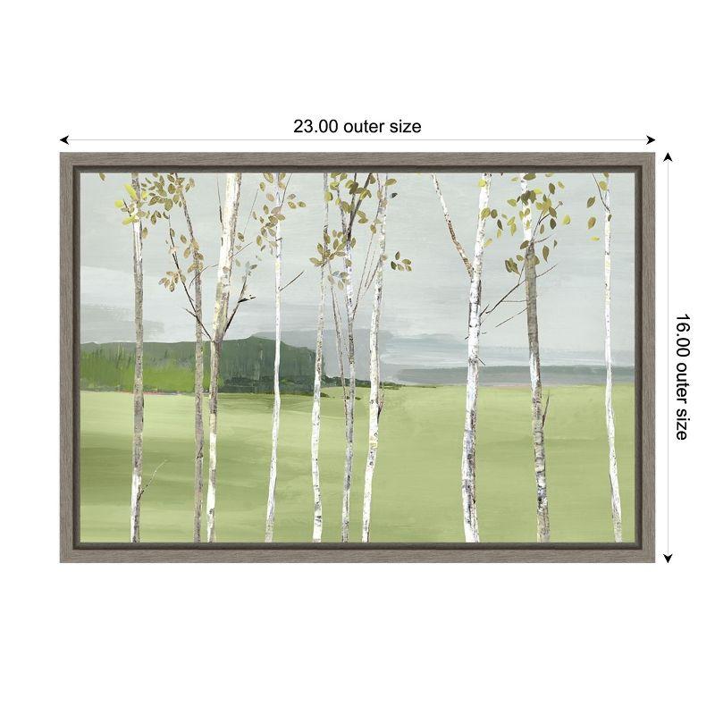 Amanti Art Birch Valley (Trees) by Allison Pearce Canvas Wall Art Print Framed 23 x 16-in.