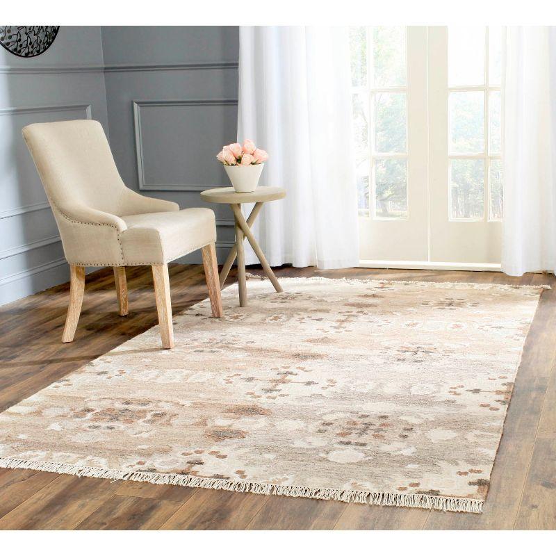 Natural Kilim NKM318 Hand Woven Indoor Area Rug - Grey/Multi - 8'x10' - Safavieh