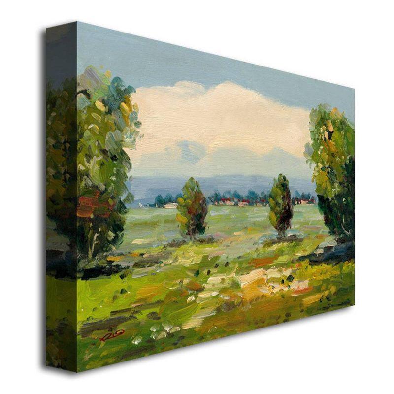 Giclee Landscape Canvas Art with Wooden Frame, 20" x 25"