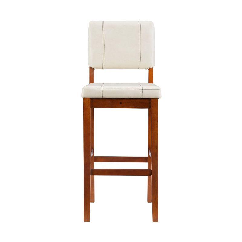 Milano Padded Barstool Upholstered Seat & Back - Linon