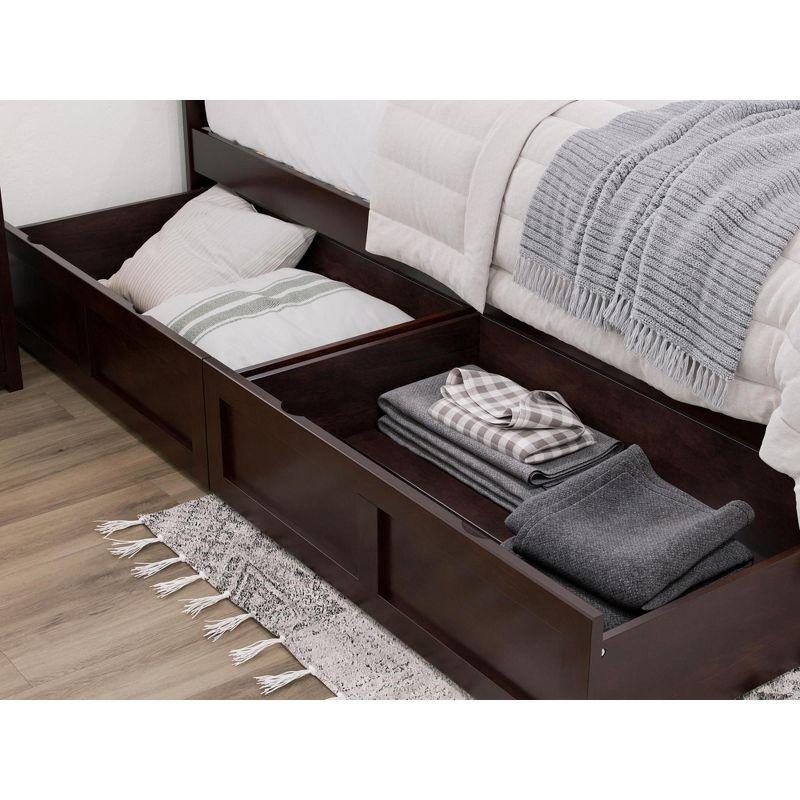 AFI Furnishings Warren Platform Bed T with Drawers ES