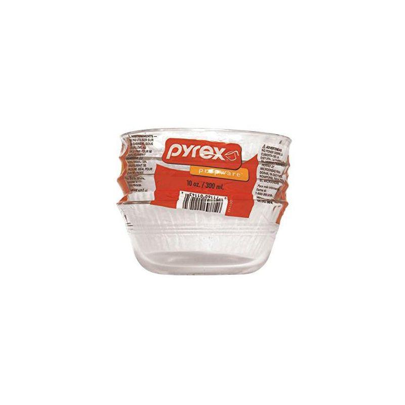 Pyrex 10-Ounce Clear Glass Custard Cups, Set of 4